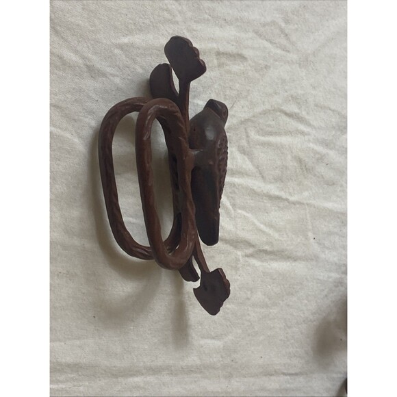 VINTAGE 14 LOT BIRD PERCHING ON BRANCH  NAPKIN HOLDER METAL French  Farmhouse - Picture 8 of 13